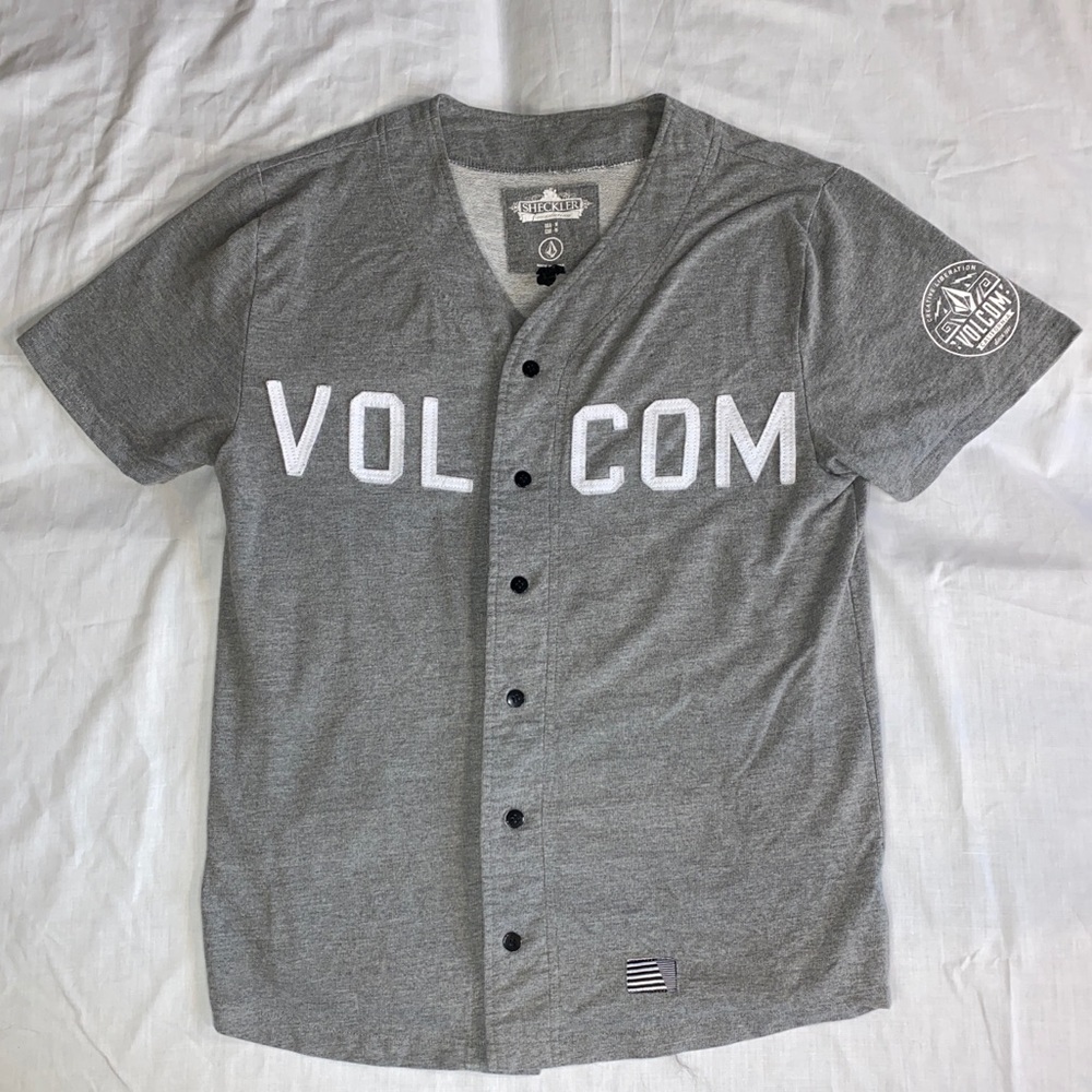 Volcom Ryan Sheckler Mens Medium Stone Gray Jersey
